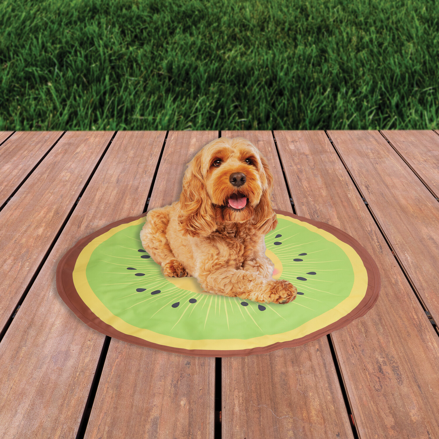 Kiwi Cooling Dog Mat Green Image 2