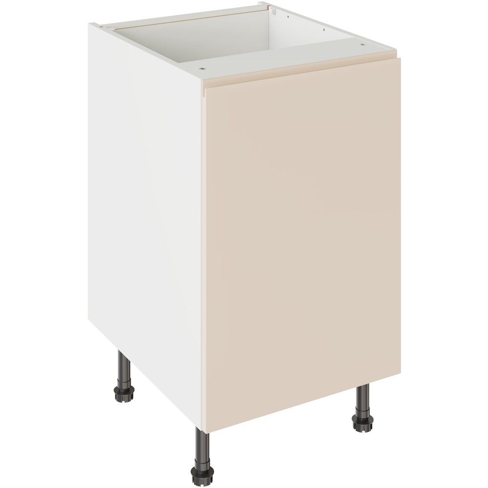 Kitchen Kit J-Pull Matt Cashmere Base Kitchen Cabinet Flatpack 500mm Image 1