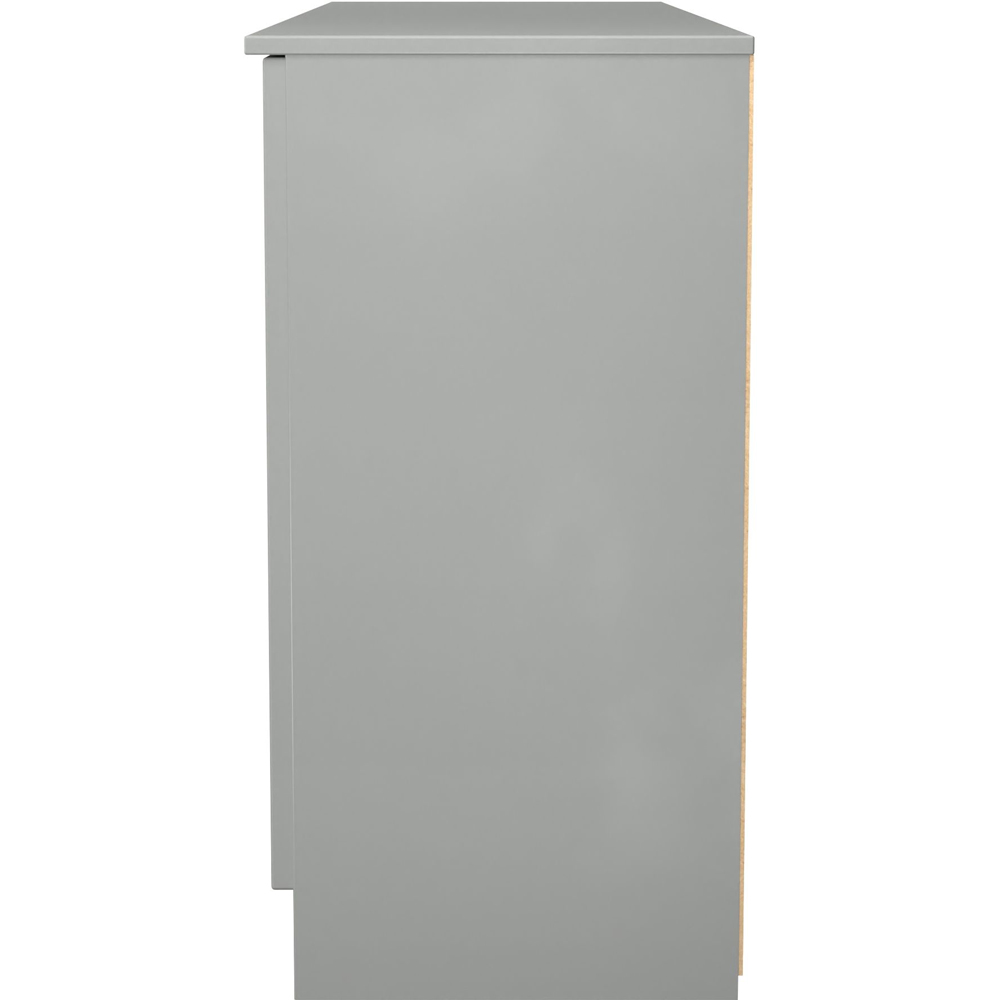 Crowndale Milan 4 Door Single Drawer Dusk Grey Wide Sideboard Ready Assembled Image 3