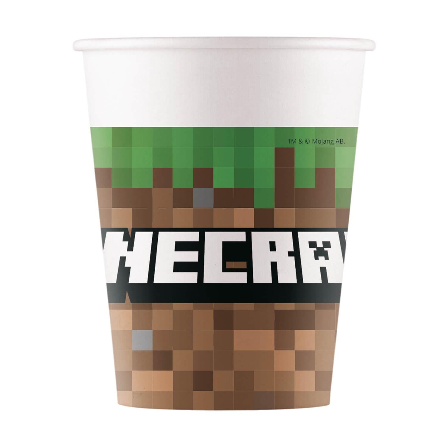 Minecraft Paper Cups 8 Pack Image