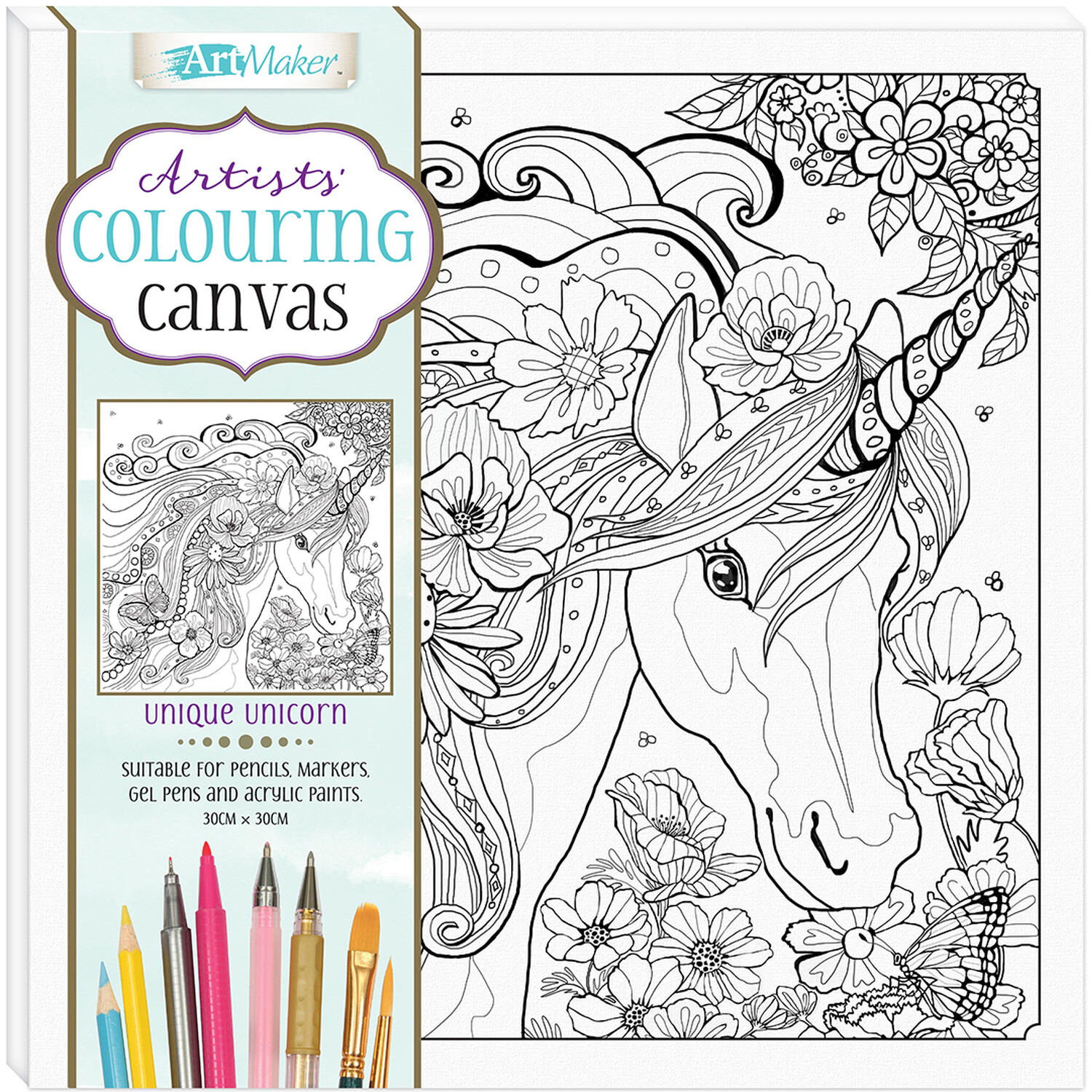 Fantasy Colouring Canvas Image 3