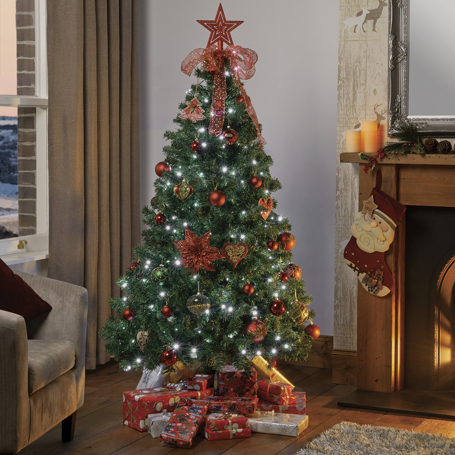 Norway Spruce Artifical Christmas Tree 6ft Image 3