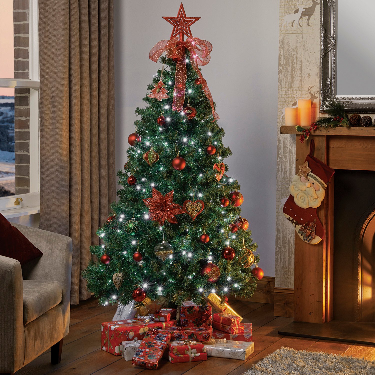 Norway Spruce Artifical Christmas Tree 7ft Image 3