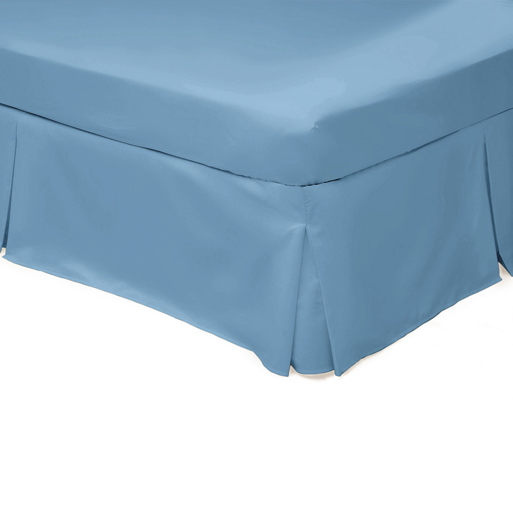 Serene Super King Sky Blue Platform Valance Image 1