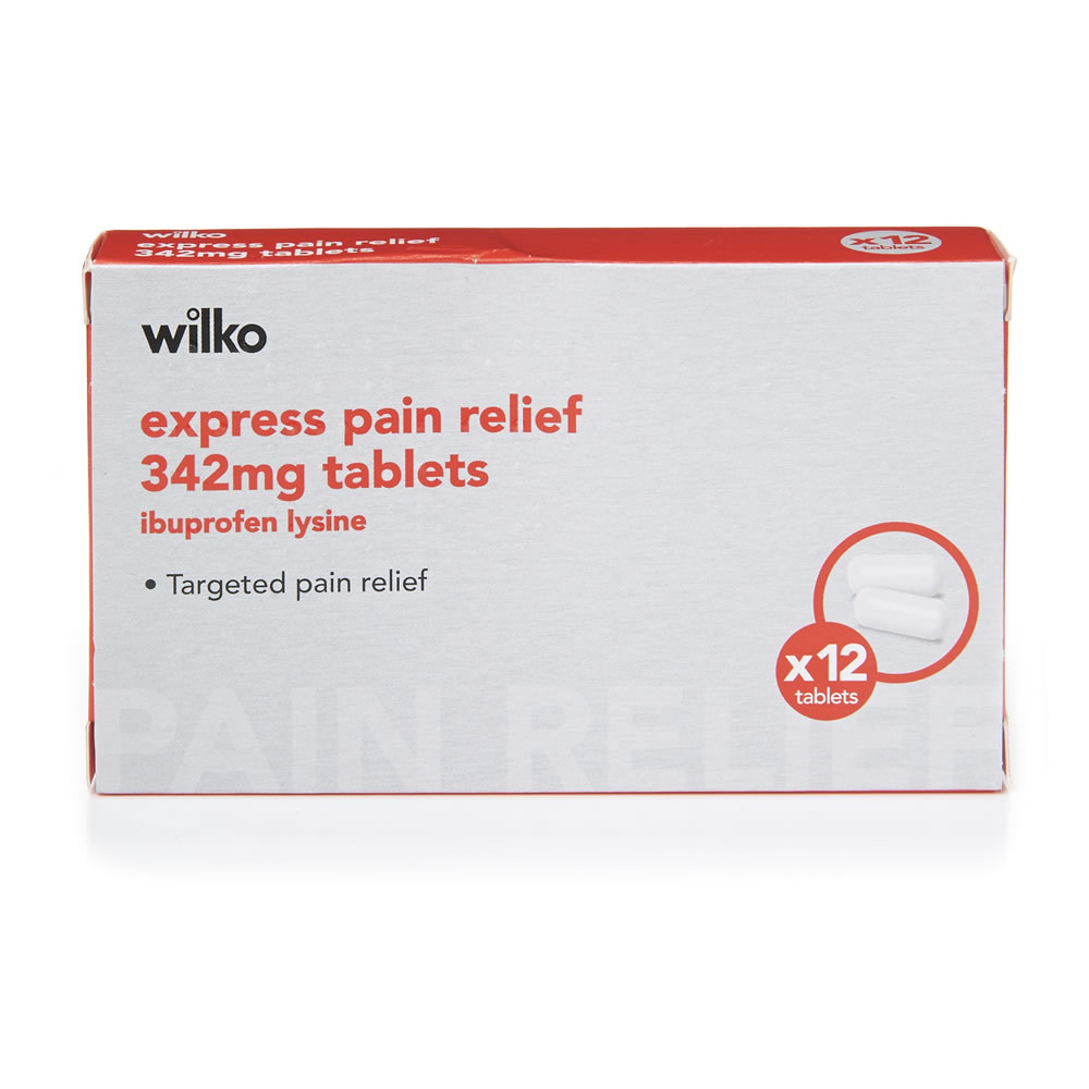 Wilko Express Pain Relief Tablets 12 pack Image