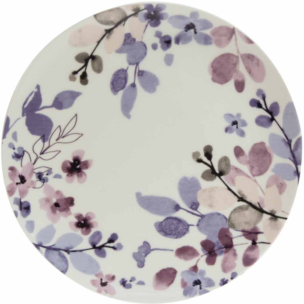 Wilko Midnight Floral Side Plate Image 1