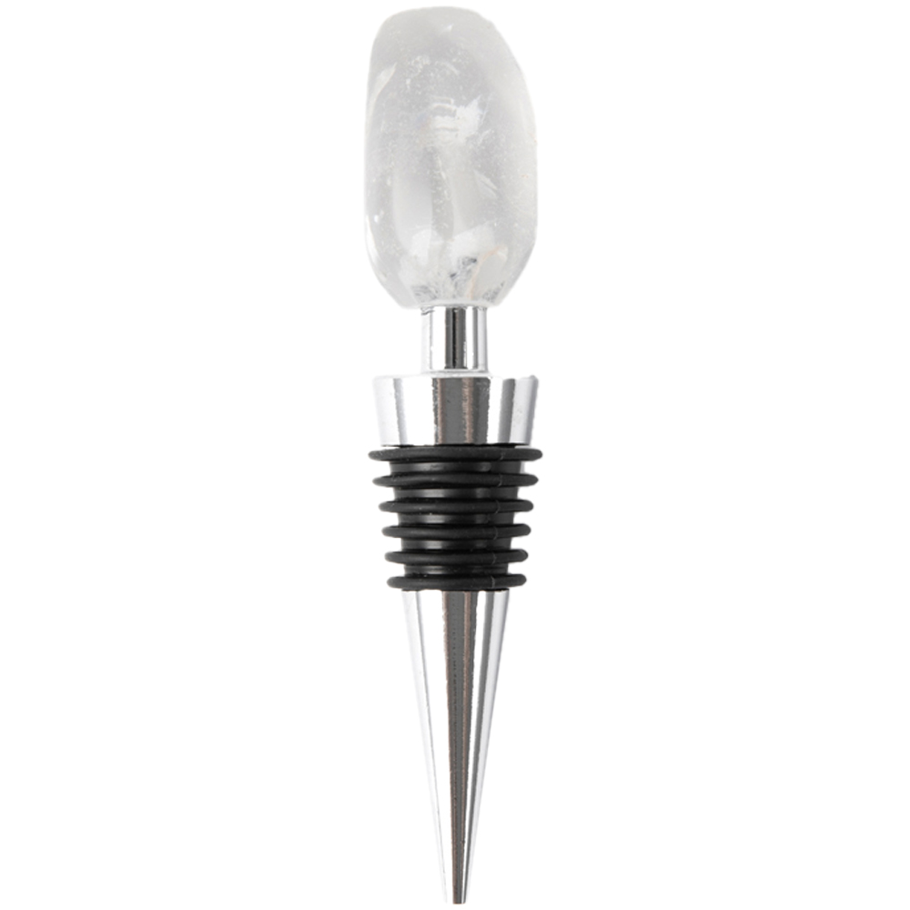Myga Rock Quartz Crystal Bottle Stopper Image 1