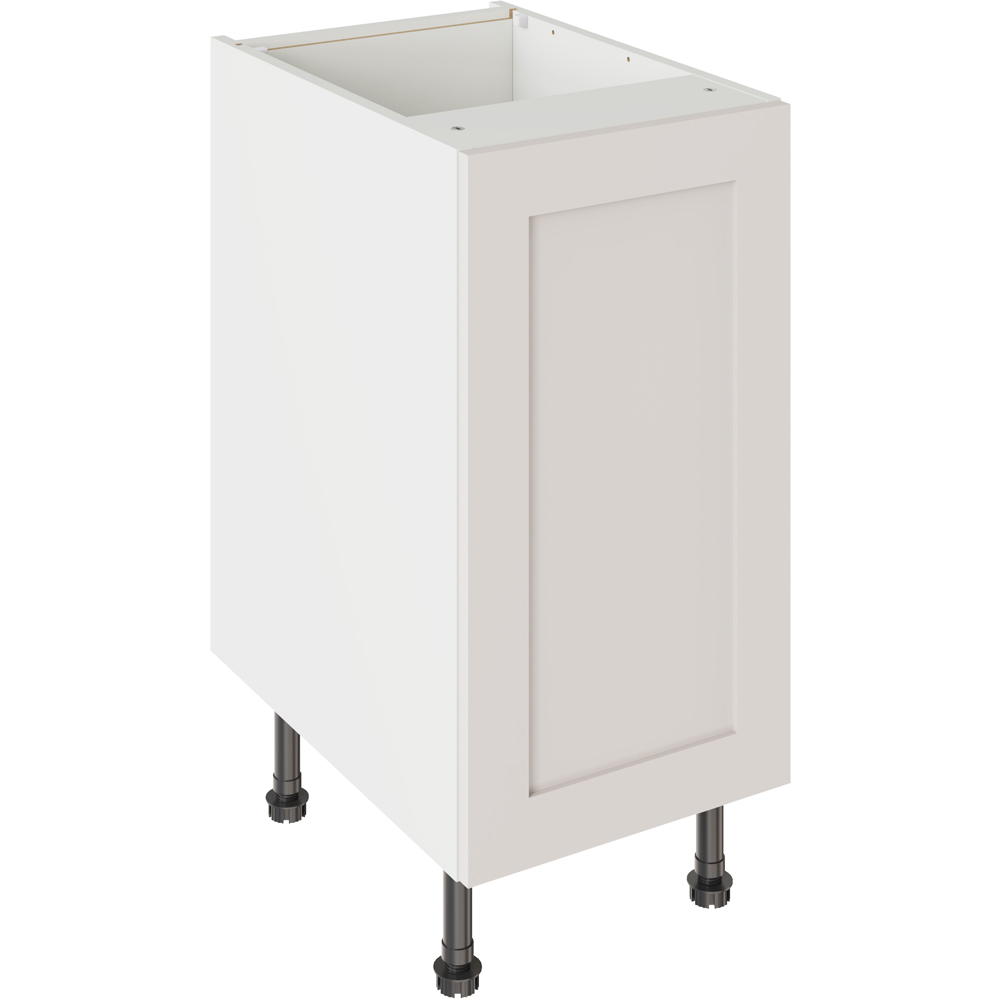 Kitchen Kit Shaker Matt Light Grey Base Kitchen Cabinet Flatpack 400mm Image 1