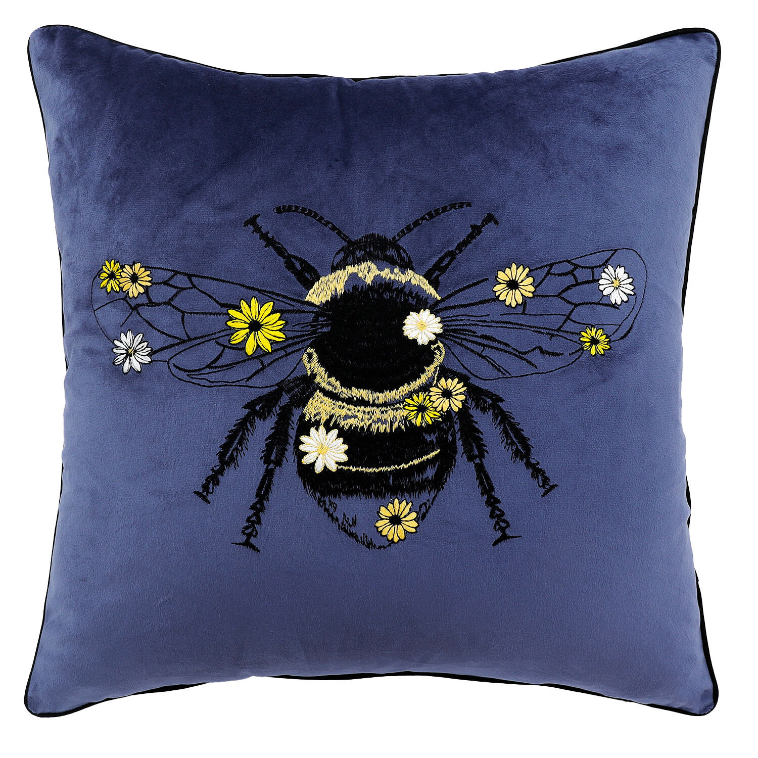 Bumblebee Cushion - Navy Image 1