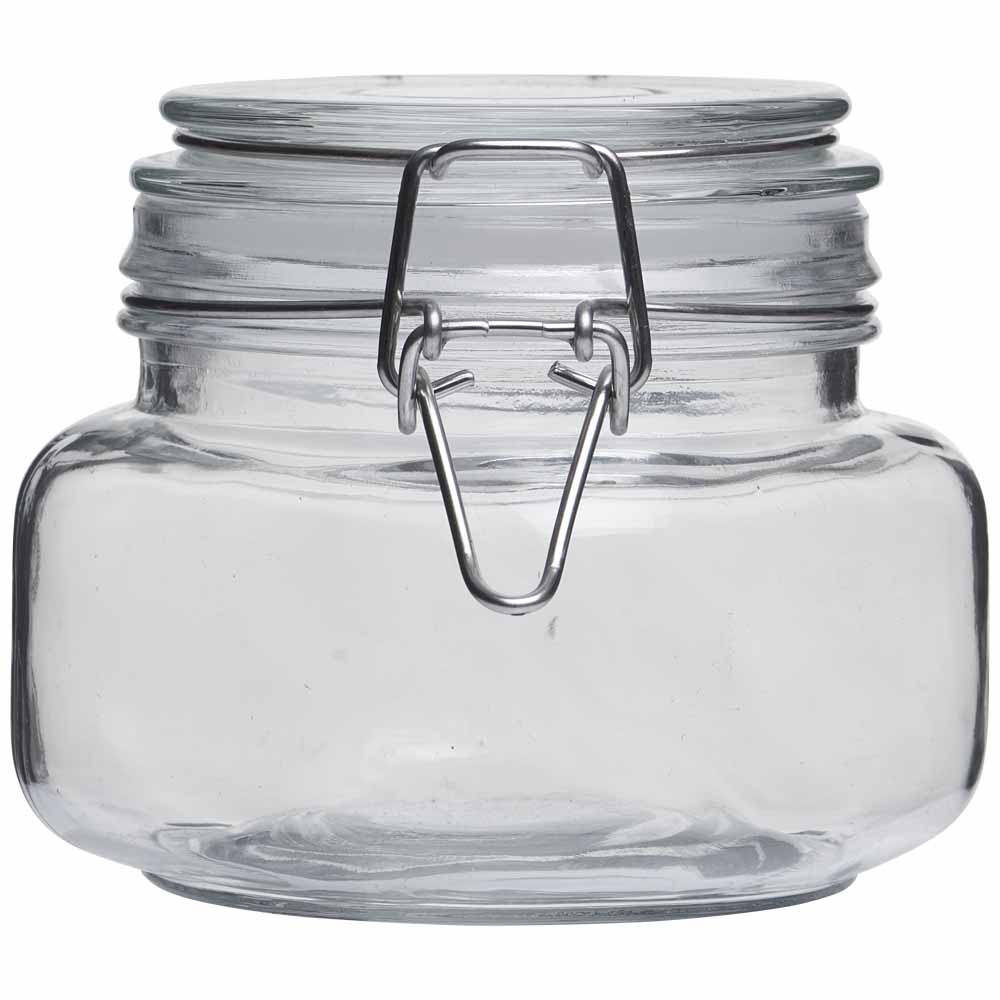 Wilko 500ml Glass Jar Image