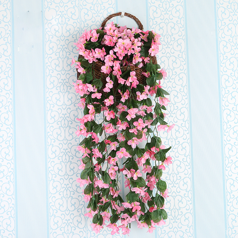 Pink Four-Petal Violet Wall Hanging Image 2