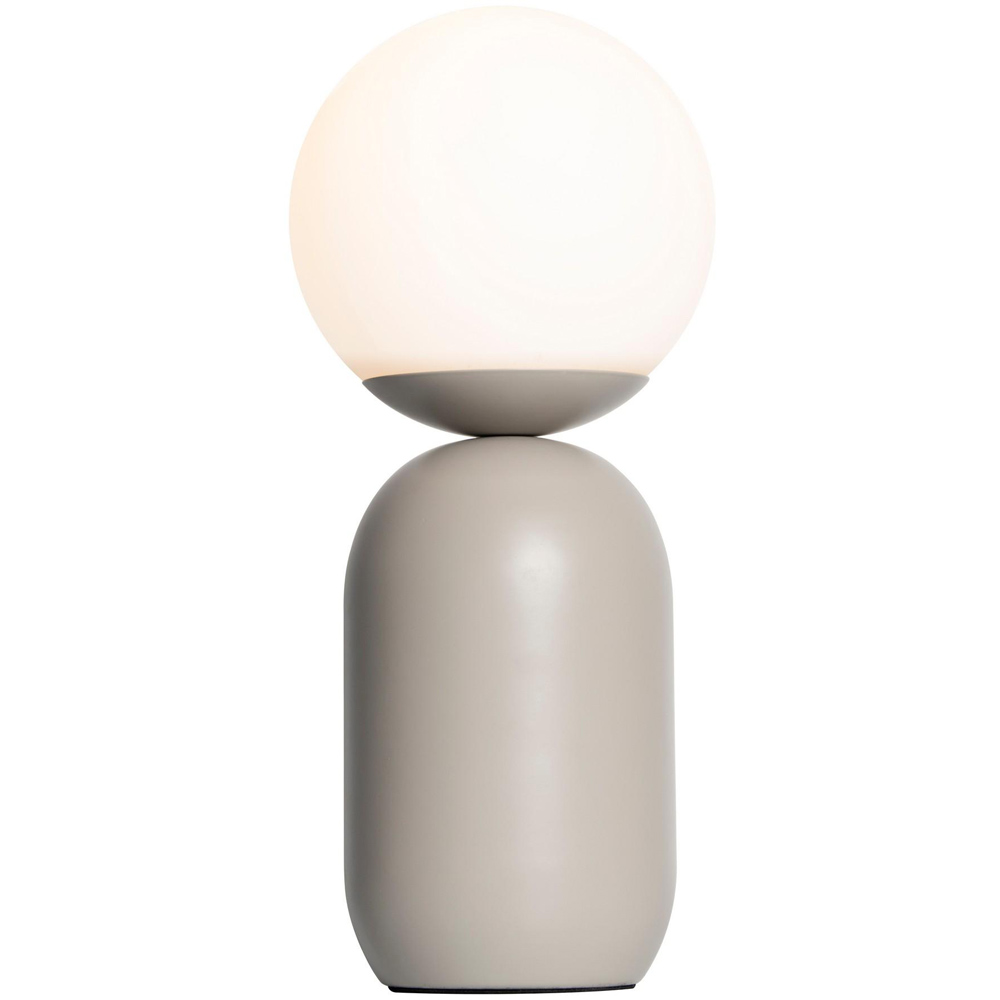 Nordlux Notti Grey Opal Glass Shade Table Lamp Image 3