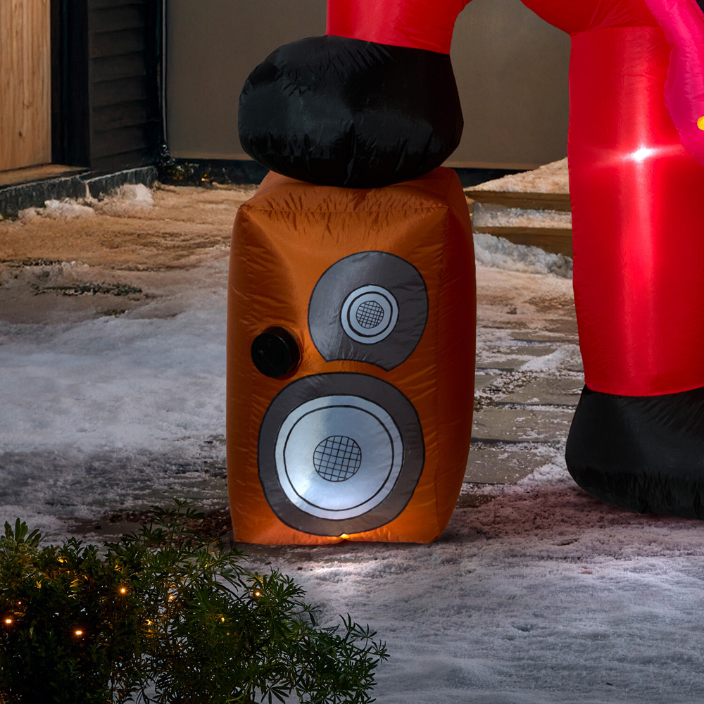 Guitar Musical Santa Inflatable Red Image 4