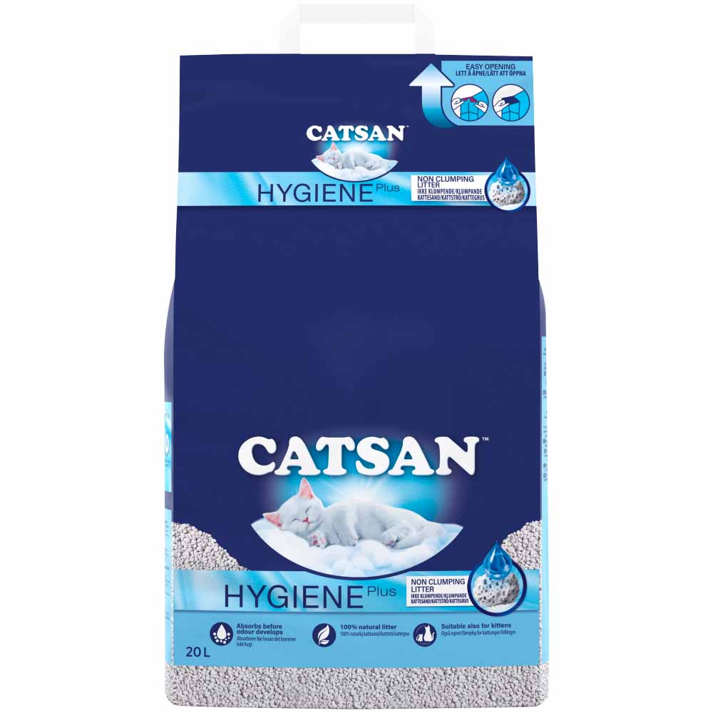 Catsan Hygiene Plus Cat Litter 20l Wilko