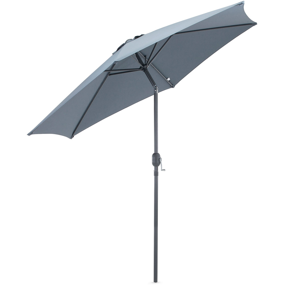 VonHaus Grey Steel Parasol 2.7m Image 3