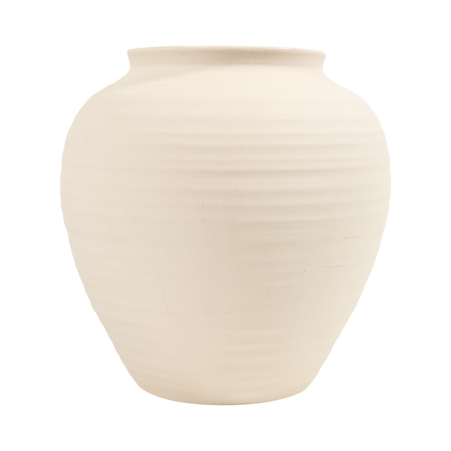 Textured Stone Vase Neutral Image 1