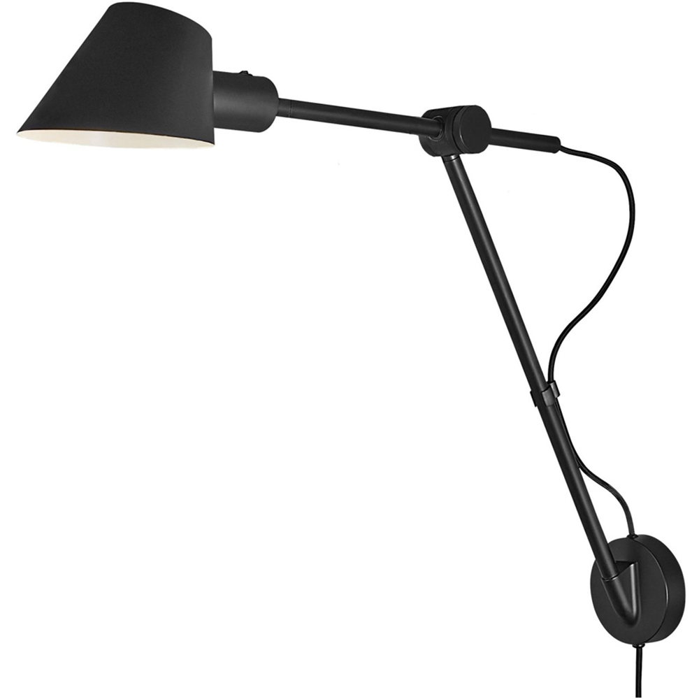 Nordlux Stay Long Black Flexible Wall Light Image 1