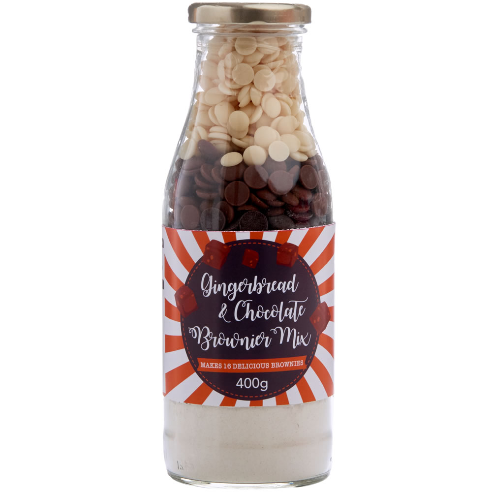 Wilko Bottled Chocolate and Gingerbread Brownie Mix Image