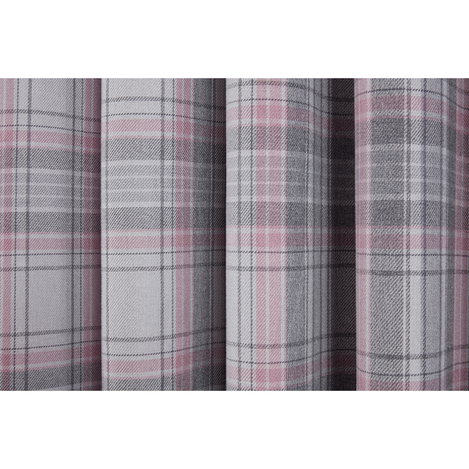 Divante Hatfield Blush Check Blackout Curtain 168 x 137cm Image 4