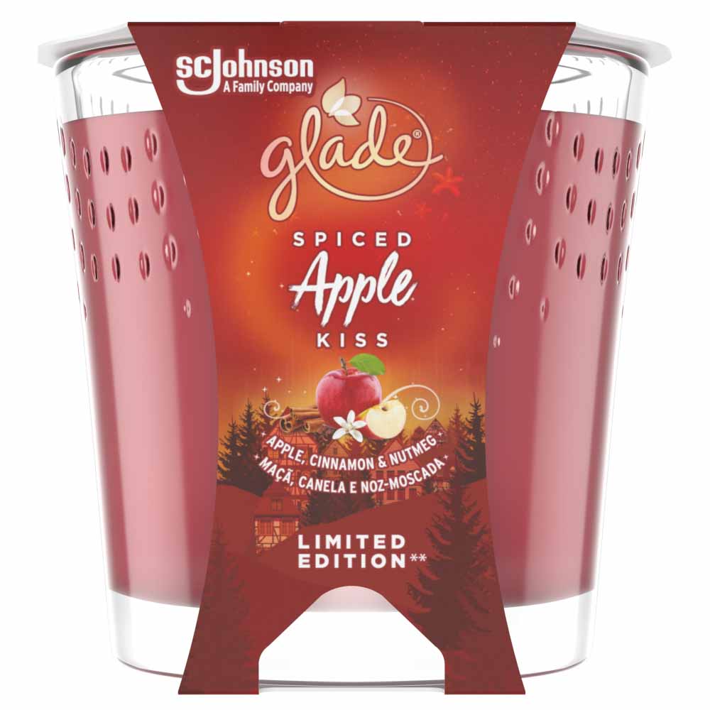 Glade Candle Spiced Apple Air Freshener 129g Image 1