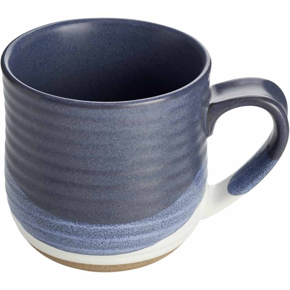 Wilko Dark Blue Artisan Speckled Dip Mug Image 2