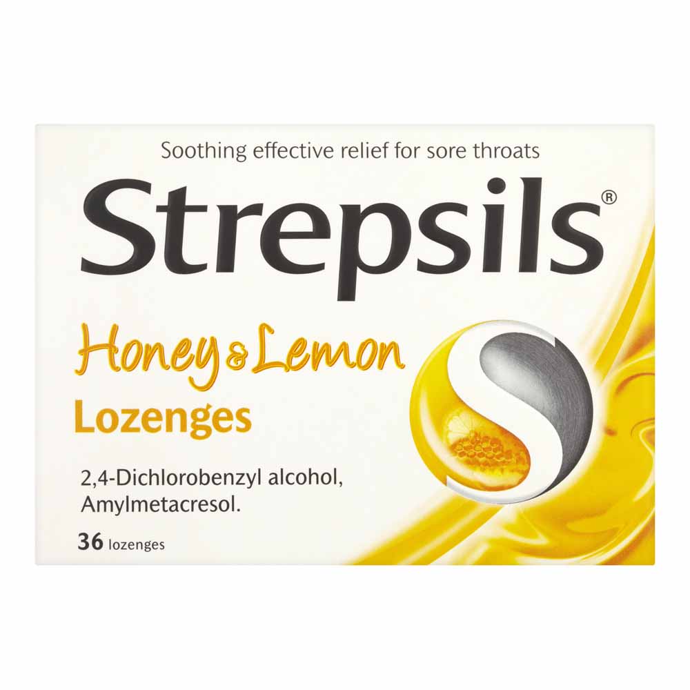 Strepsils Honey and Lemon Lozenges 36 pack Image 1