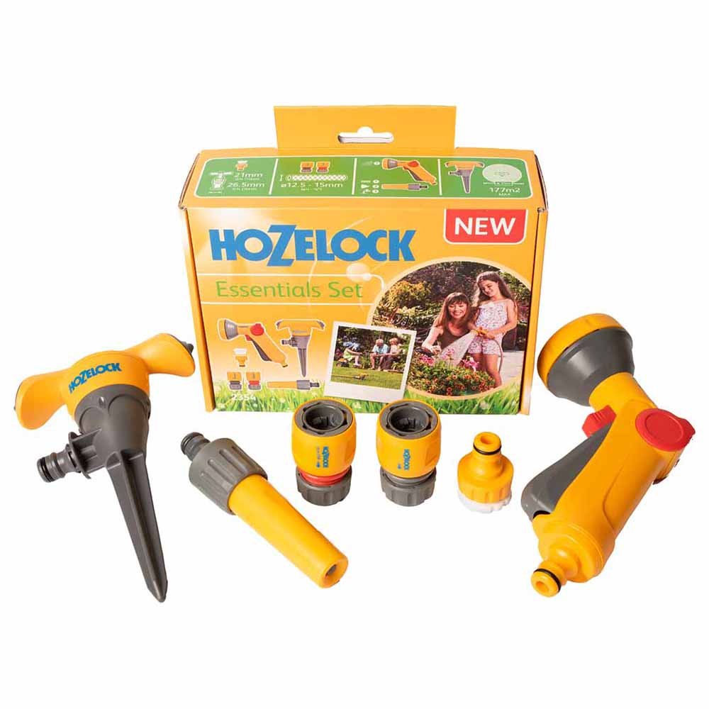 Hozelock Hozelock Essentials Set 2354 Multi Connectors Sprinkler Spray Gun Garden Kit NEW 