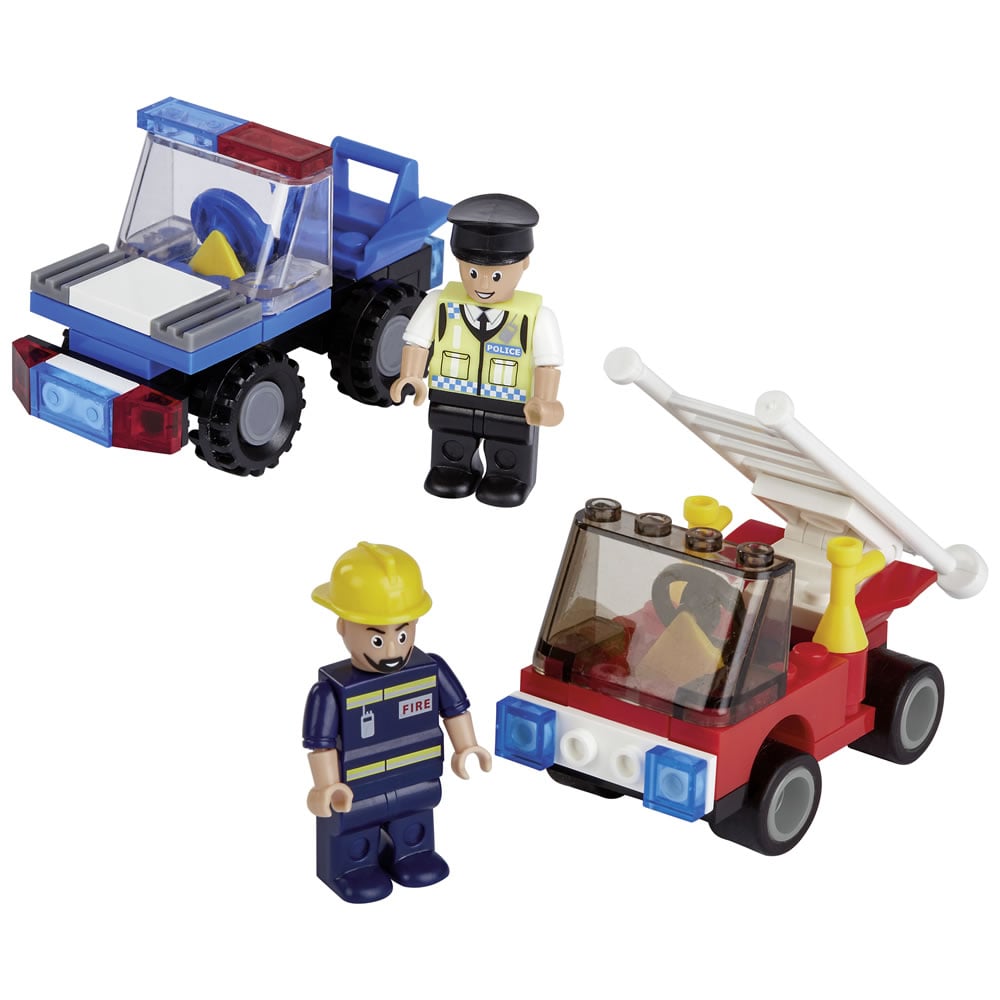 Single wilko Blox Emergency Vehicle Starter Set in Assorted styles Image 2