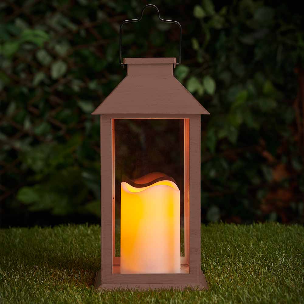 Wilko Solar Table Lantern Weathered Wilko