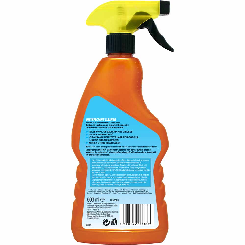 Armor All Disinfectant Cleaner 500ml Image 2