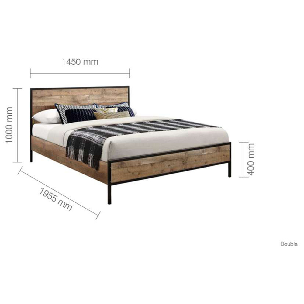 Urban Double Brown Bed Image 8