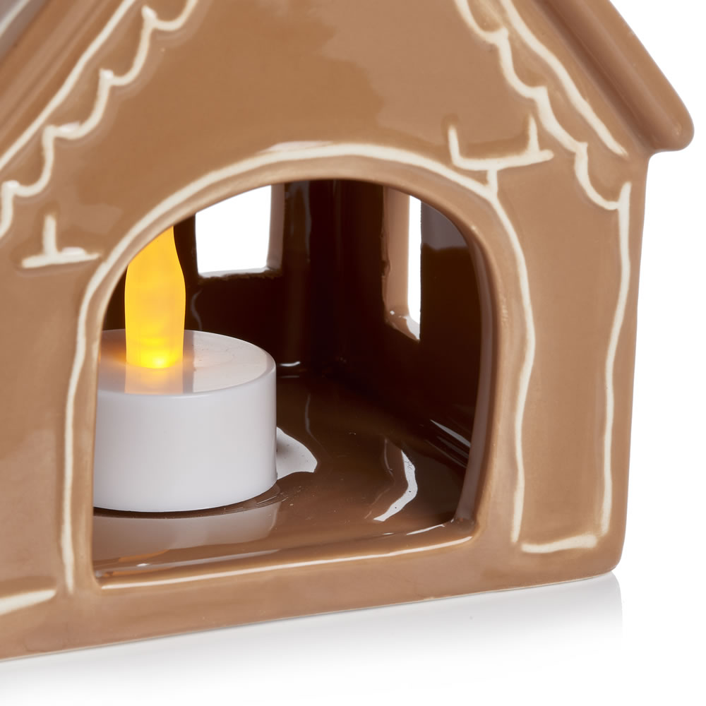 Wilko Gingerbread House Tealight Holder Image 4