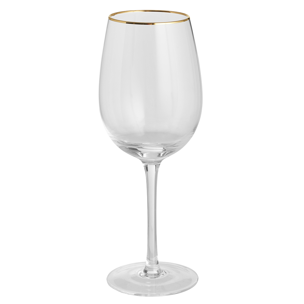 Wilko Gold Rim Wine Glasses 4 Pack Image 4