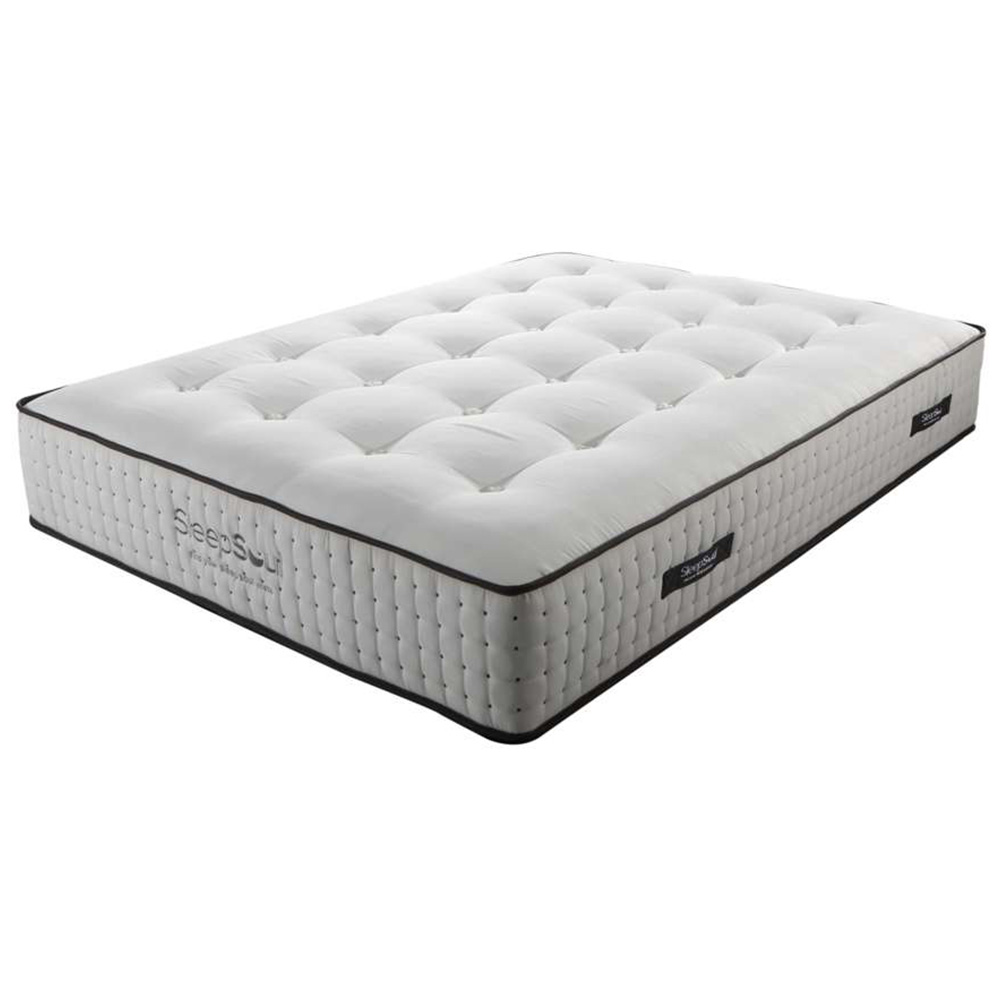 SleepSoul Harmony King Size White 1000 Pocket Sprung Memory Foam Mattress Image 1