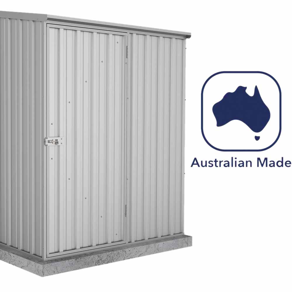 Mercia 5 x 2.6ft Absco Space Saver Pent Metal Garden Shed Image 7