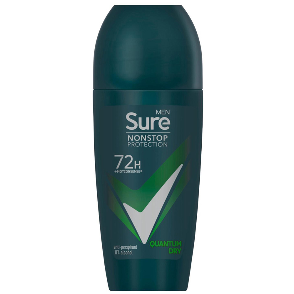 Sure Men 72H Non-Stop Protection Anti Perspirant Quantum Dry Deodorant Stick 50ml 30 Pack Image 2
