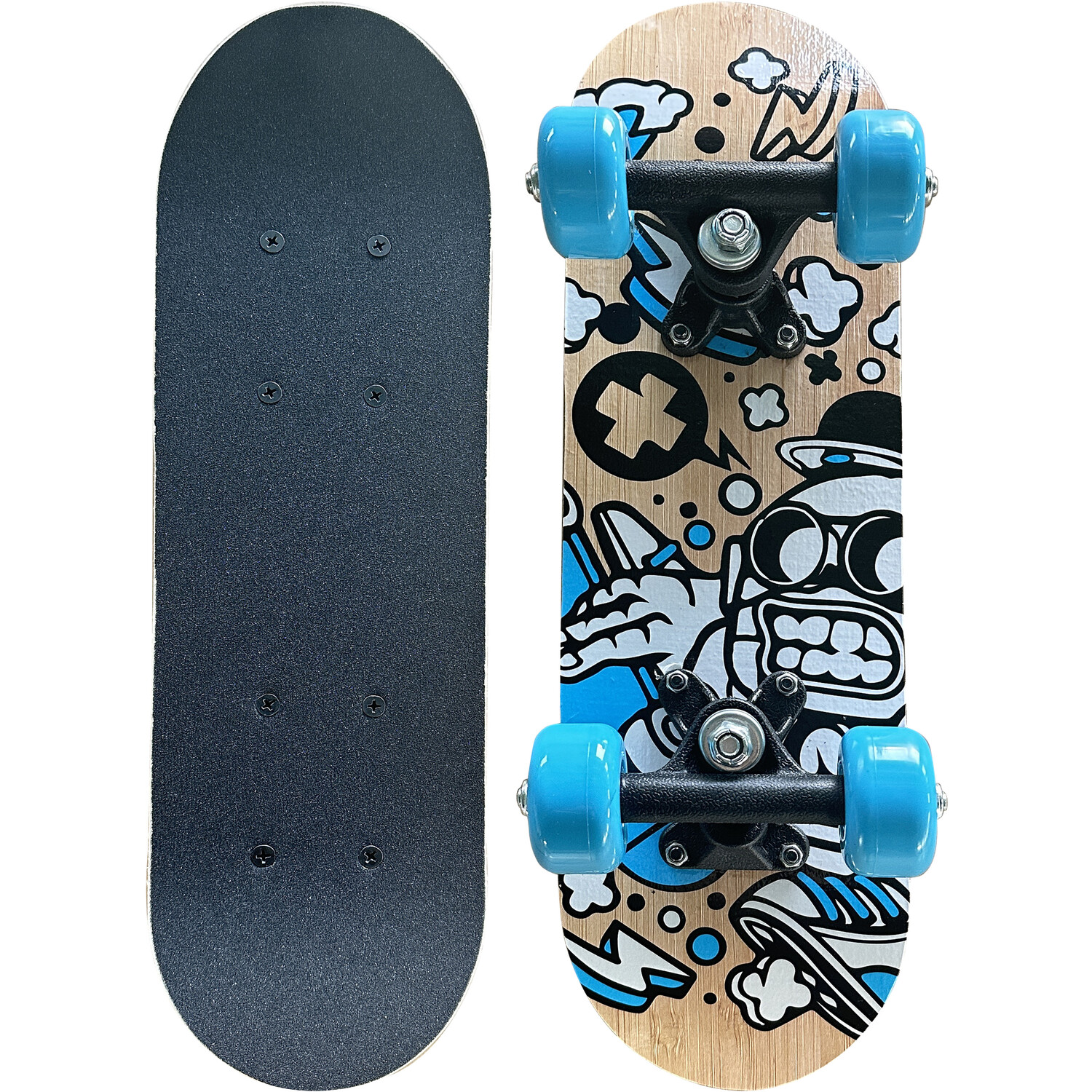 17in Mini Wooden Skateboard Image 3