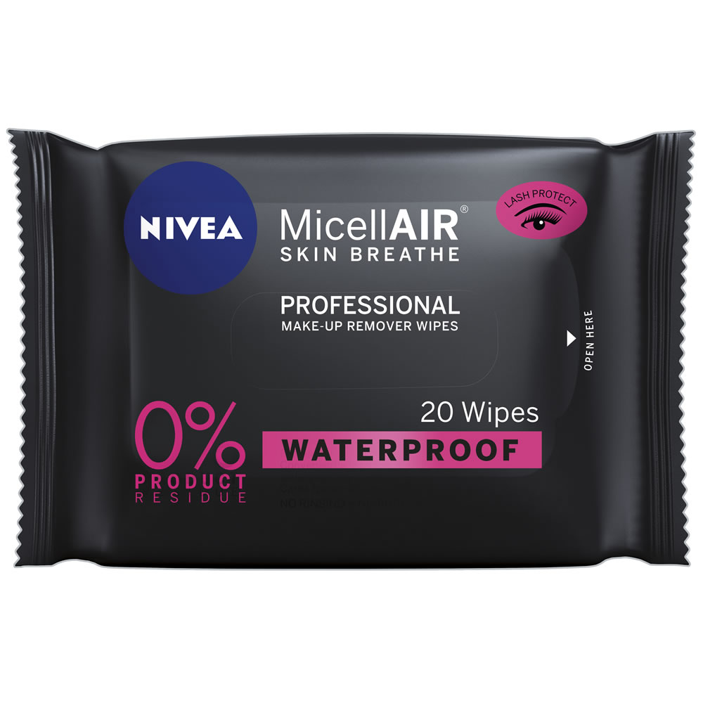 Nivea MicellAIR Professional Make Up Remover Wipes  20 pack Image
