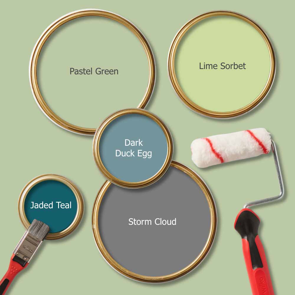 Wilko Walls & Ceilings Pastel Green Silk Emulsion Paint 2.5L Image 5