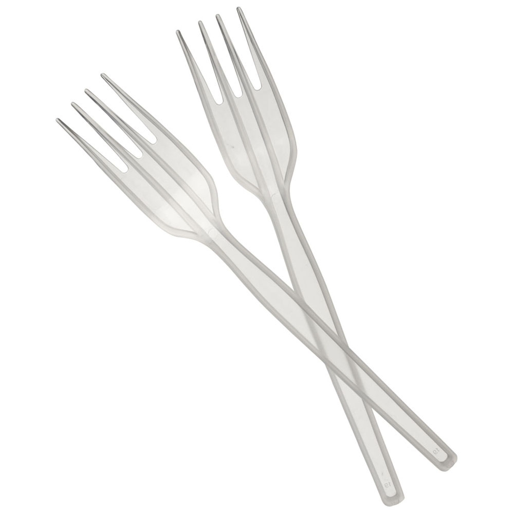 Wilko 30 Pack Reusable Plastic Forks Image 1