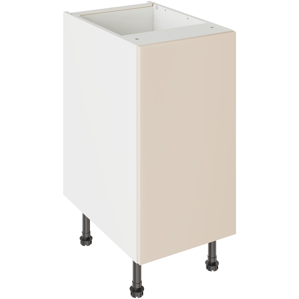 Kitchen Kit Slab Matt Cashmere Base Kitchen Cabinet Flatpack 400mm Image 1