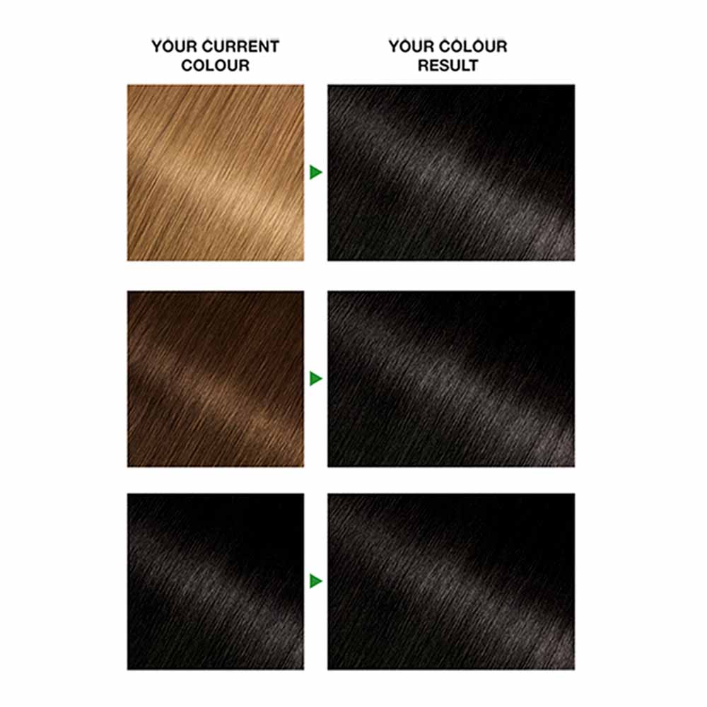 Garnier Nutrisse 1 Black Permanent Hair Dye Image 3