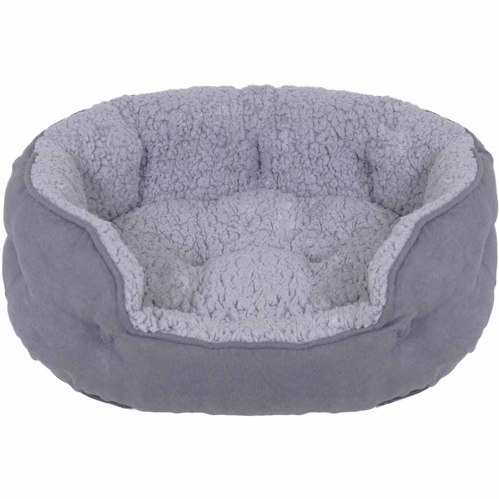 Single Rosewood Small Plush Pet Bed in Assorted styles Image 2