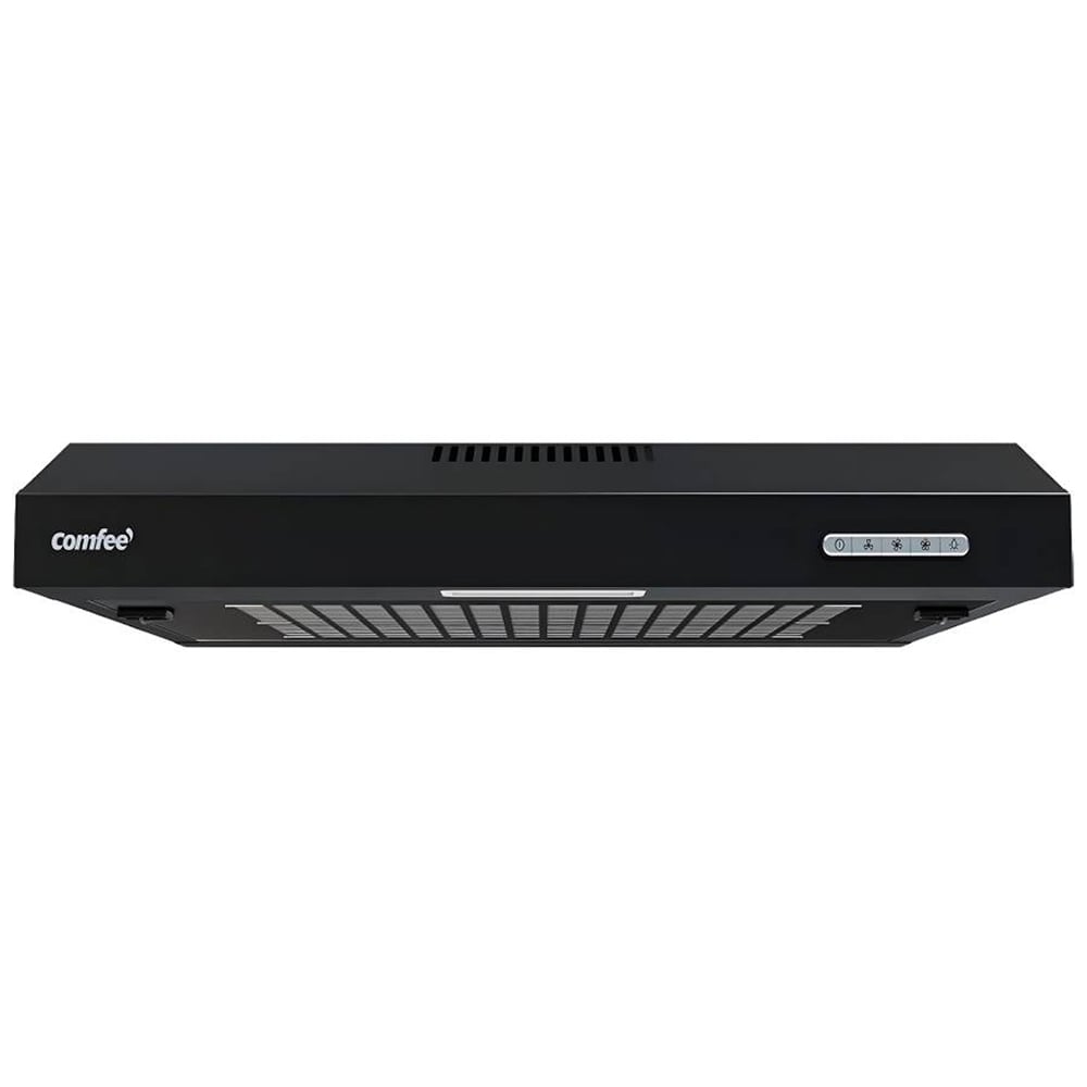 Comfee Stainless Steel Black 60cm 3 Under Cabinet Cooker Hood with Carbon Charcoal Filter Image 1