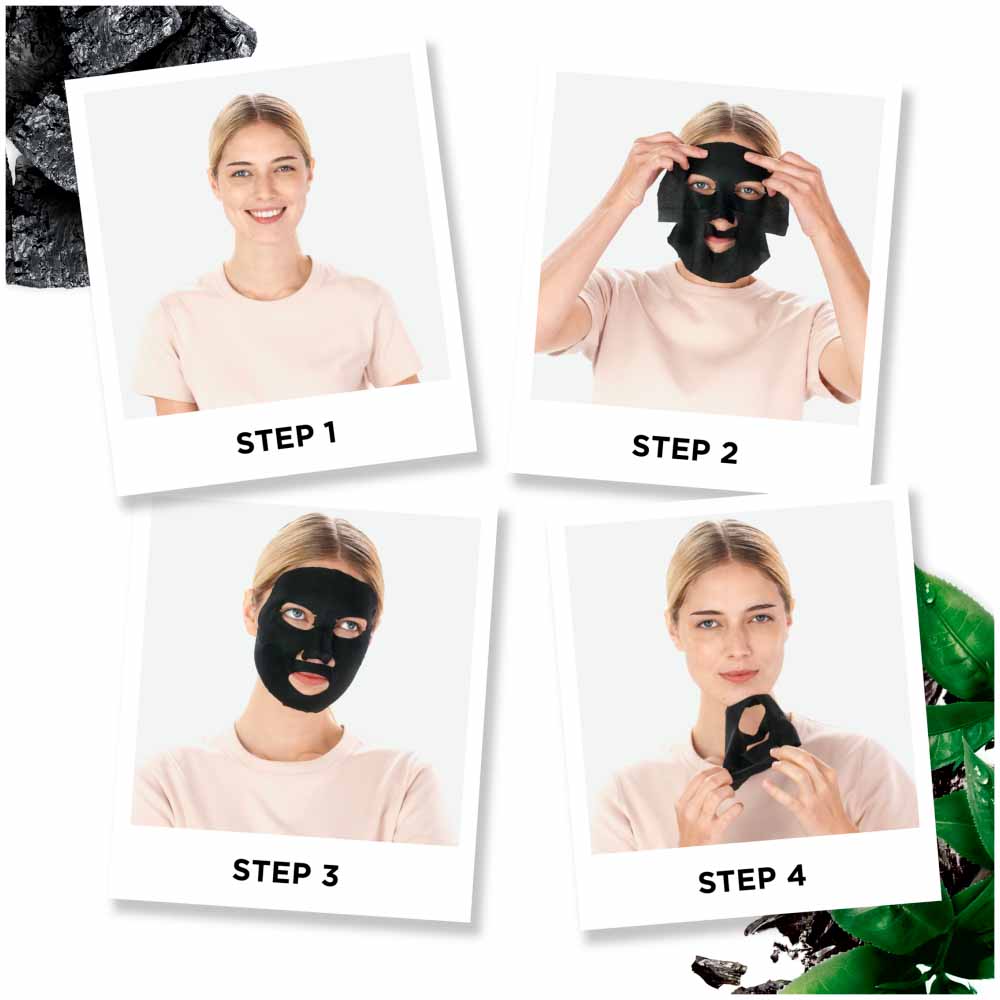 Garnier Pure Charcoal Mattifying Black Tissue Mask Image 5