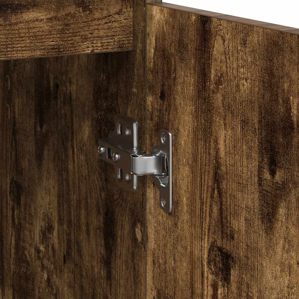 vidaXL 2 Door Smoked Oak Sideboard Image 9