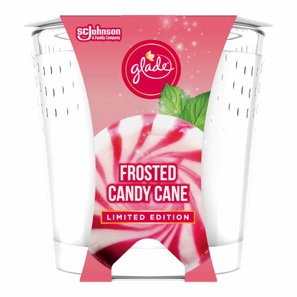 Glade Candle Frosted Candy Cane Air Freshener 129g Image 2