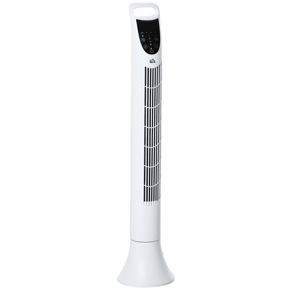 HOMCOM White Tower Fan 36 inch Image 1