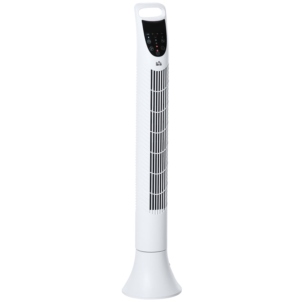 HOMCOM White Freestanding Tower Fan 36 inch Image 1