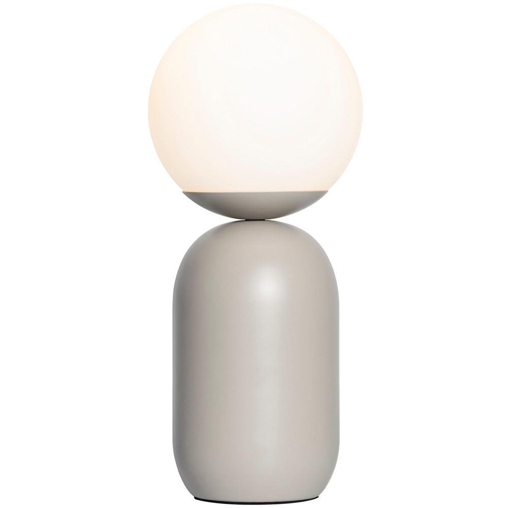 Nordlux Notti Grey Opal Glass Shade Table Lamp Image 5